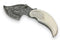 Moose Antler Etched Steel Pocket Ulu