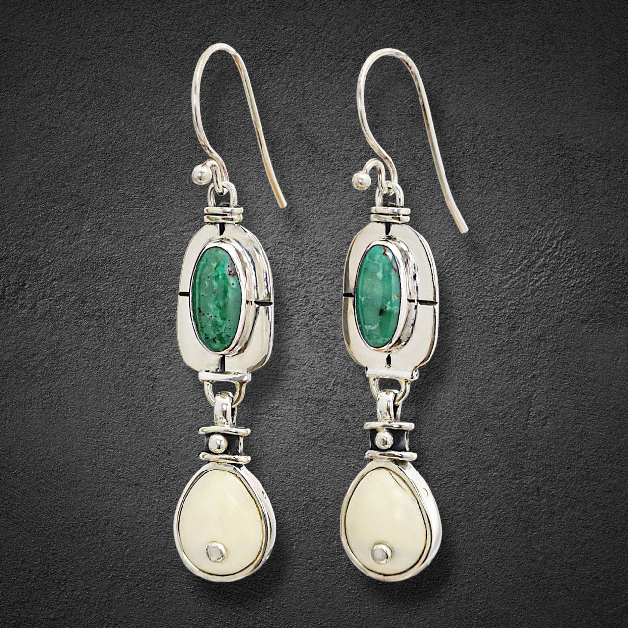 Ivory & Turquoise Earrings