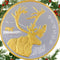 Caribou Medallion 24kt Gold Relief