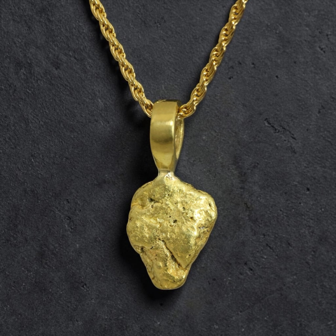 Gold Nugget Pendant
