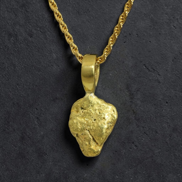Gold Nugget Pendant