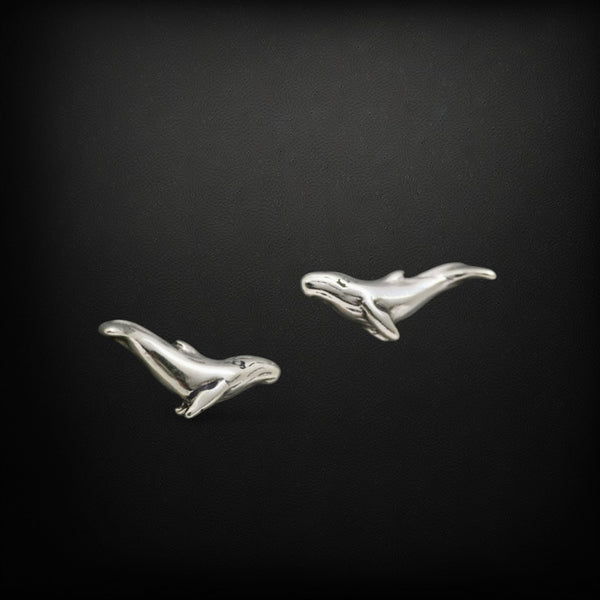 Whale Post Earrings