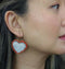Heart Seal Skin Beaded Earrings