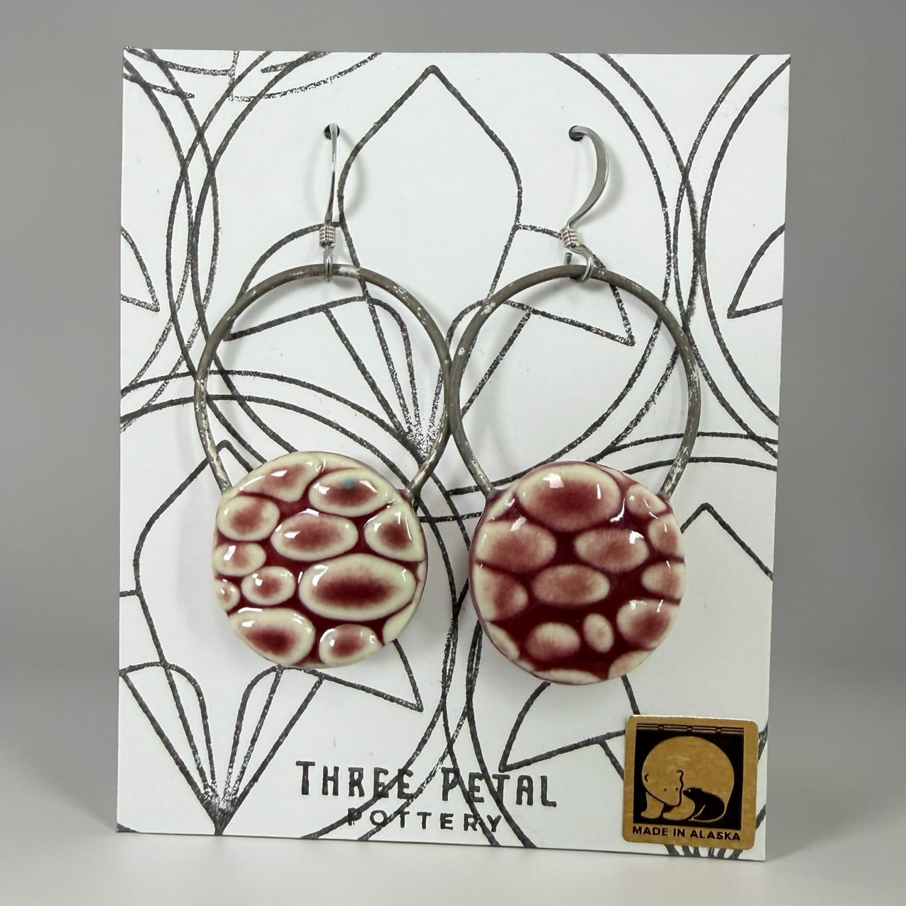 Round Pottery Earrings