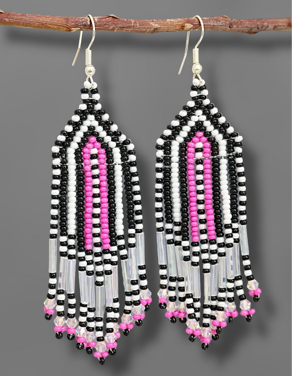 Beaded Glass Earrings