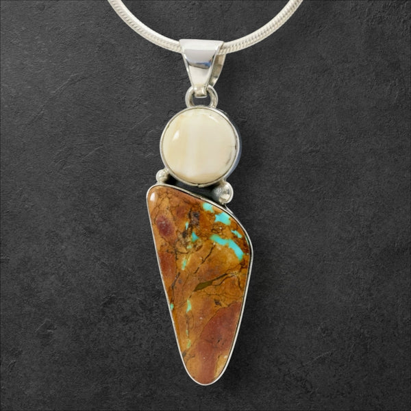 Ivory & Turquoise Pendant