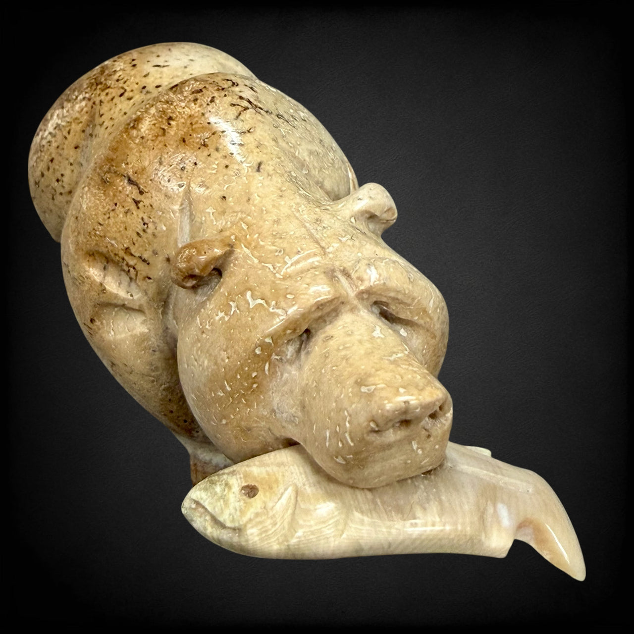 Bear & Salmon Carving