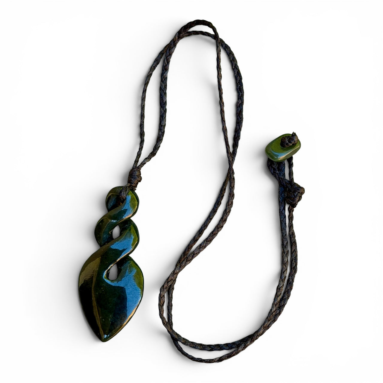 Jade Triple Infinity Necklace