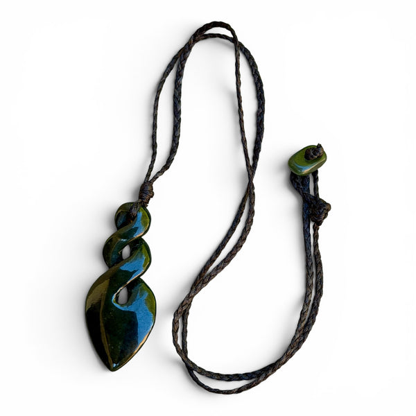 Jade Triple Infinity Necklace