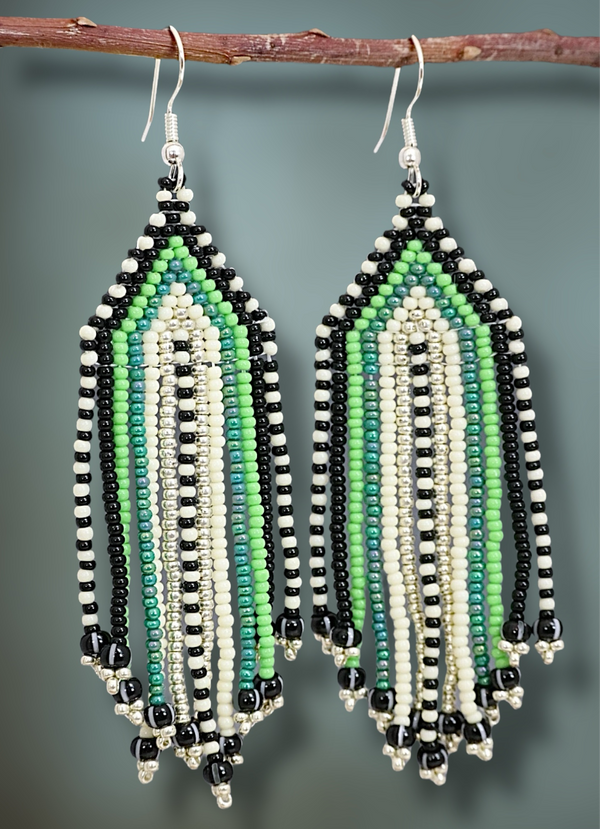 Beaded Glass Earrings