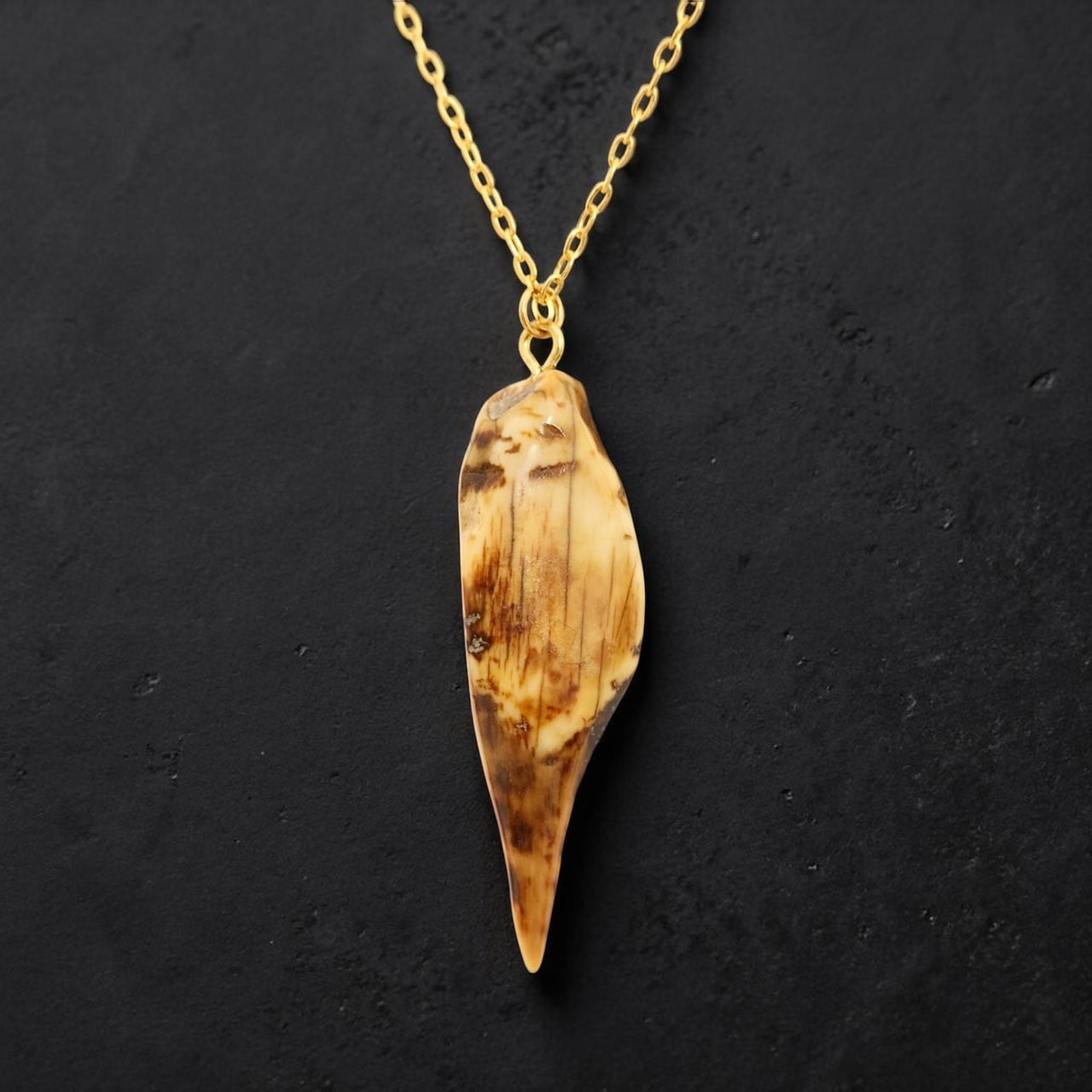 Fossil Ivory Artifact & Gold