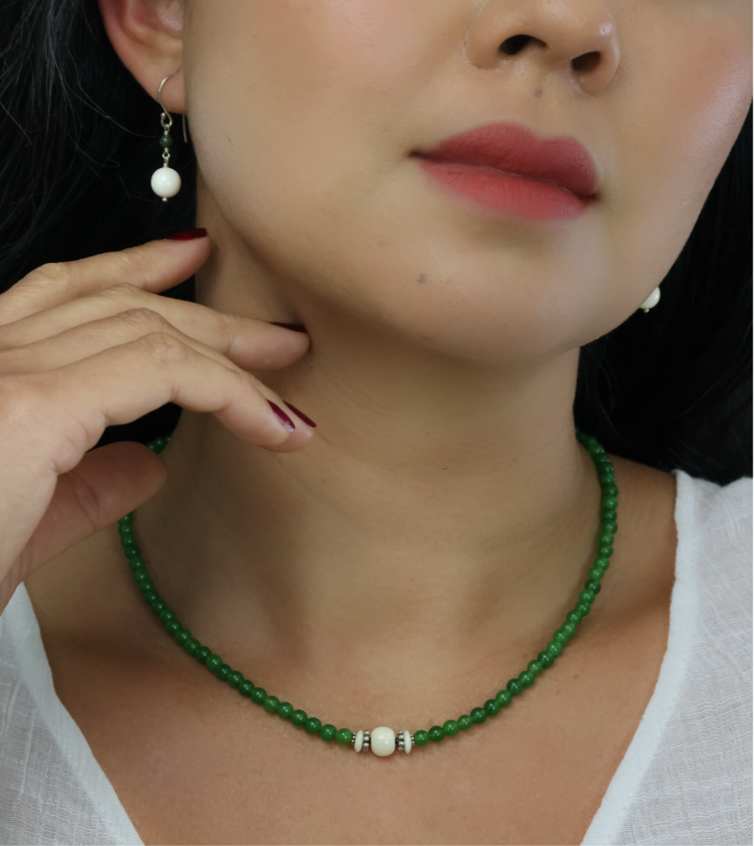 Ivory & Jade Necklace