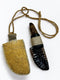Obsidian & Antler Knife / Necklace