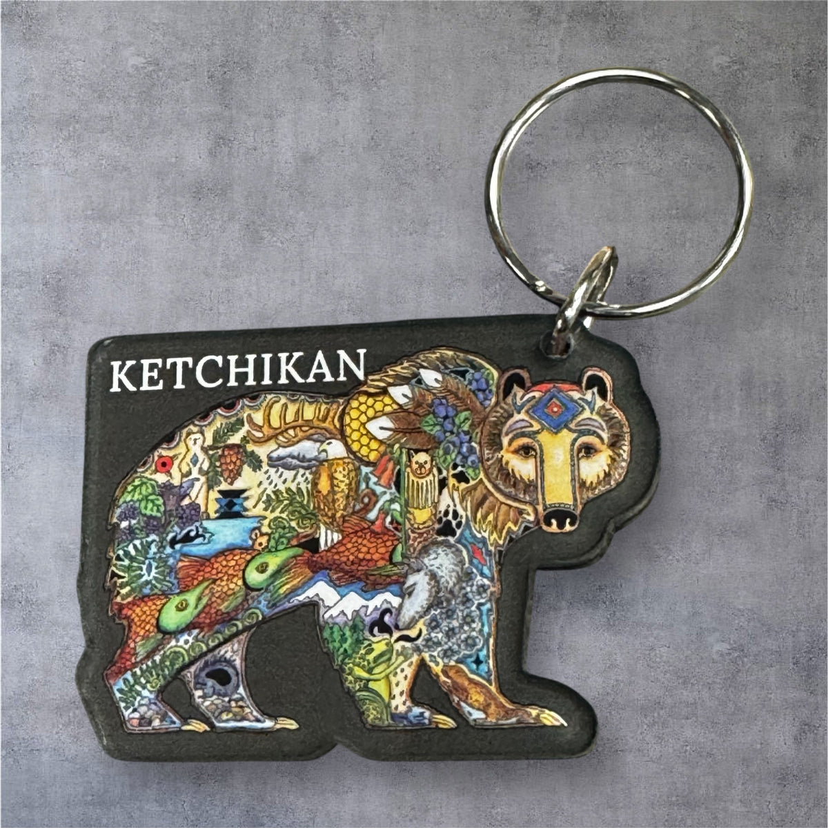 Ketchikan Bear Key Chain – Fish Creek Company
