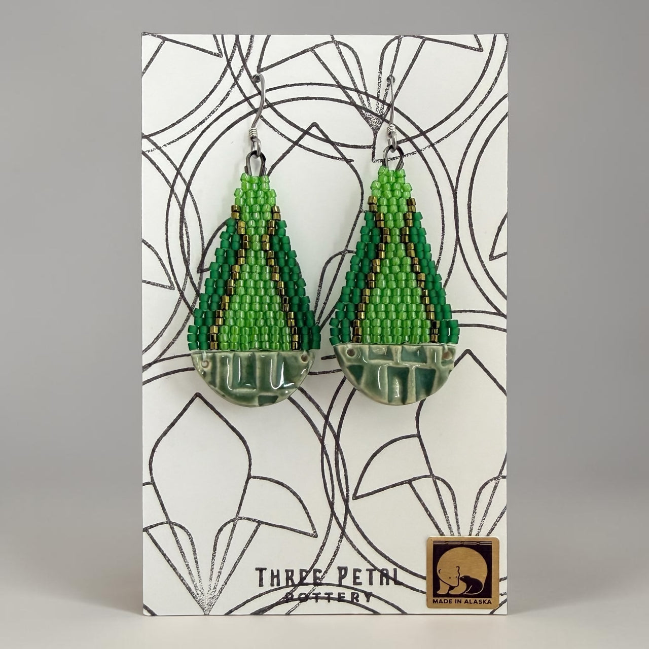 Teardrop Pottery Earrings
