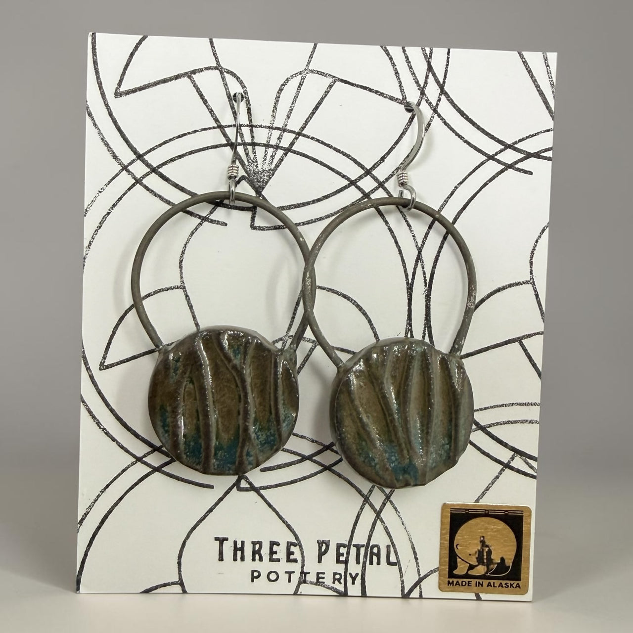 Round Pottery Earrings