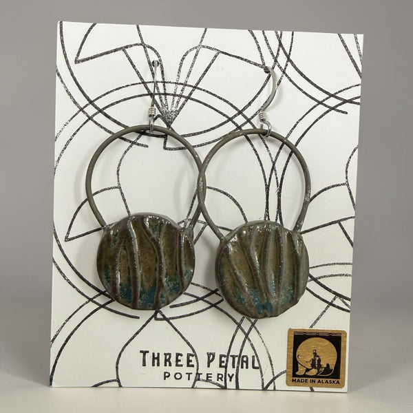 Round Pottery Earrings