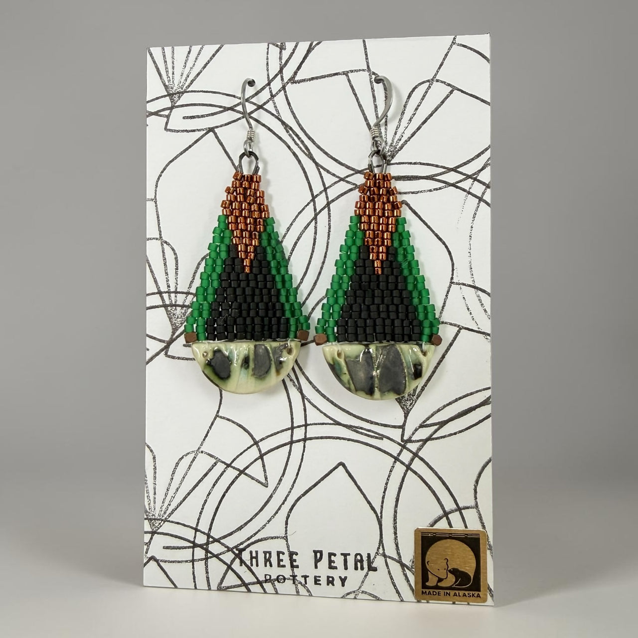 Teardrop Pottery Earrings