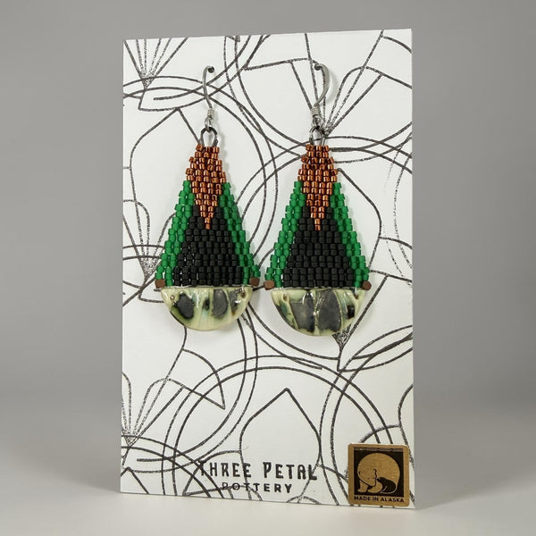 Teardrop Pottery Earrings