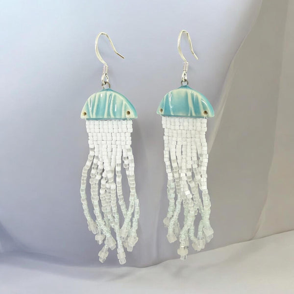 Jellyfish Pottery Earrings