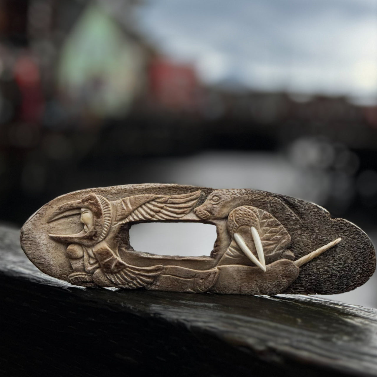 Whale Bone Carving