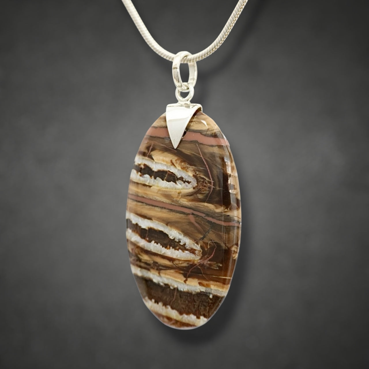 Mammoth Tooth Oval Pendant