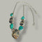 Mammoth Tooth & Turquoise Necklace