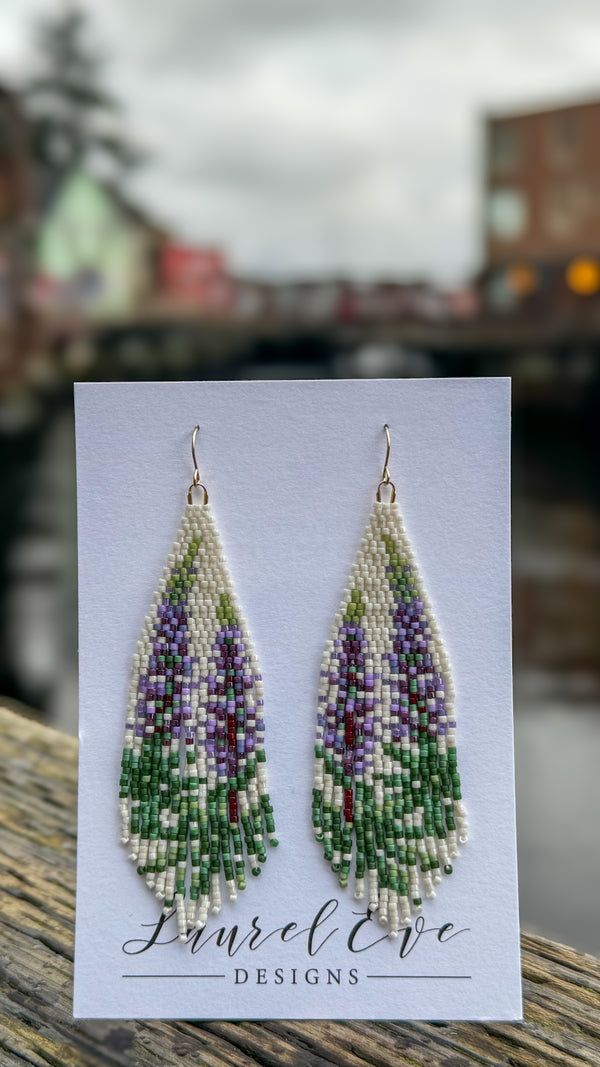 Lupine Fringe Earrings