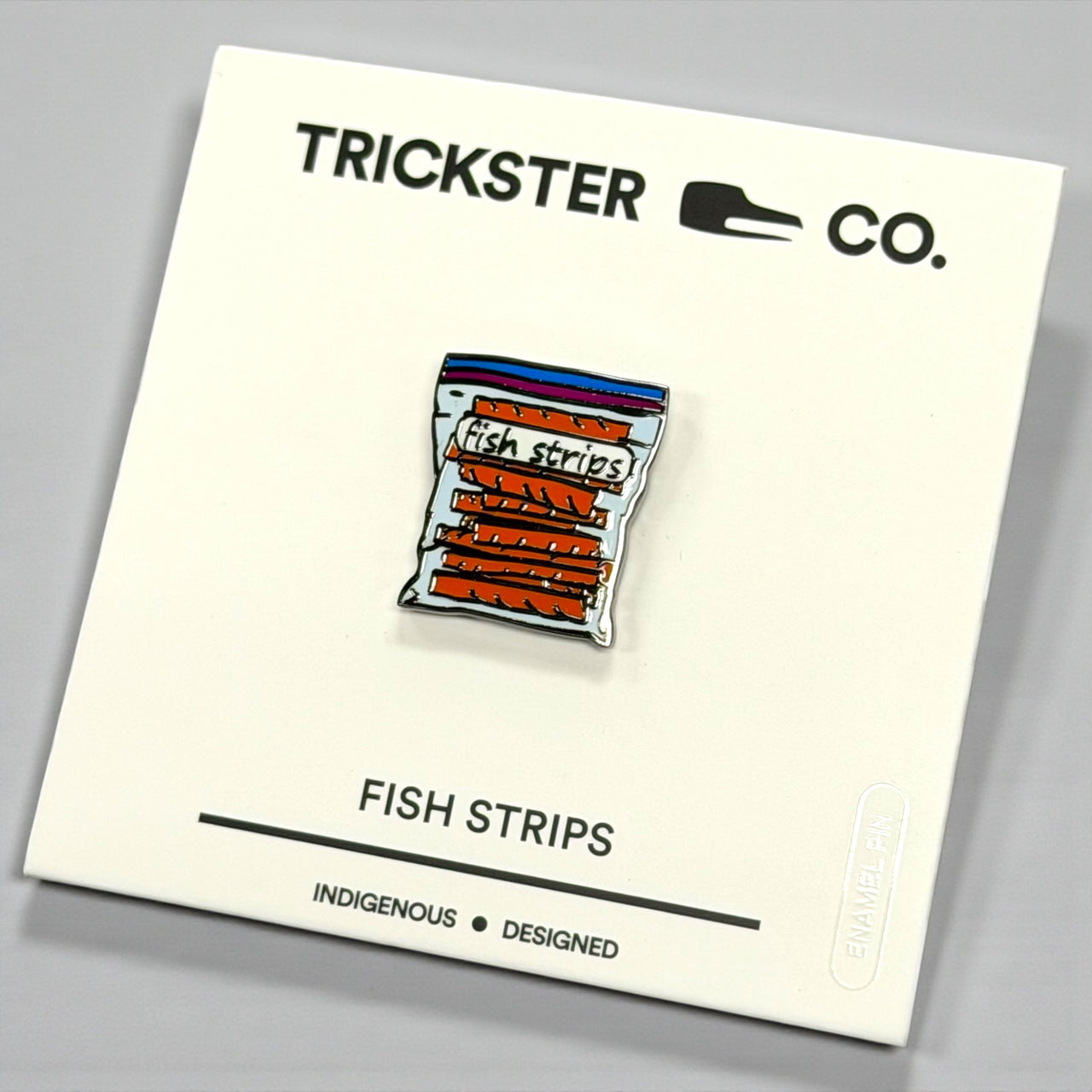Fish Strips Lapel Pin