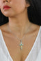 Ivory & Turquoise Cross