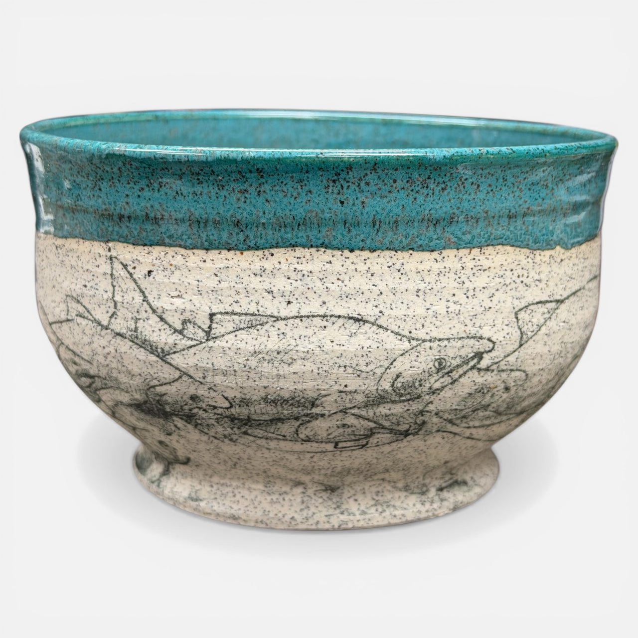 Salmon Decal Bowl