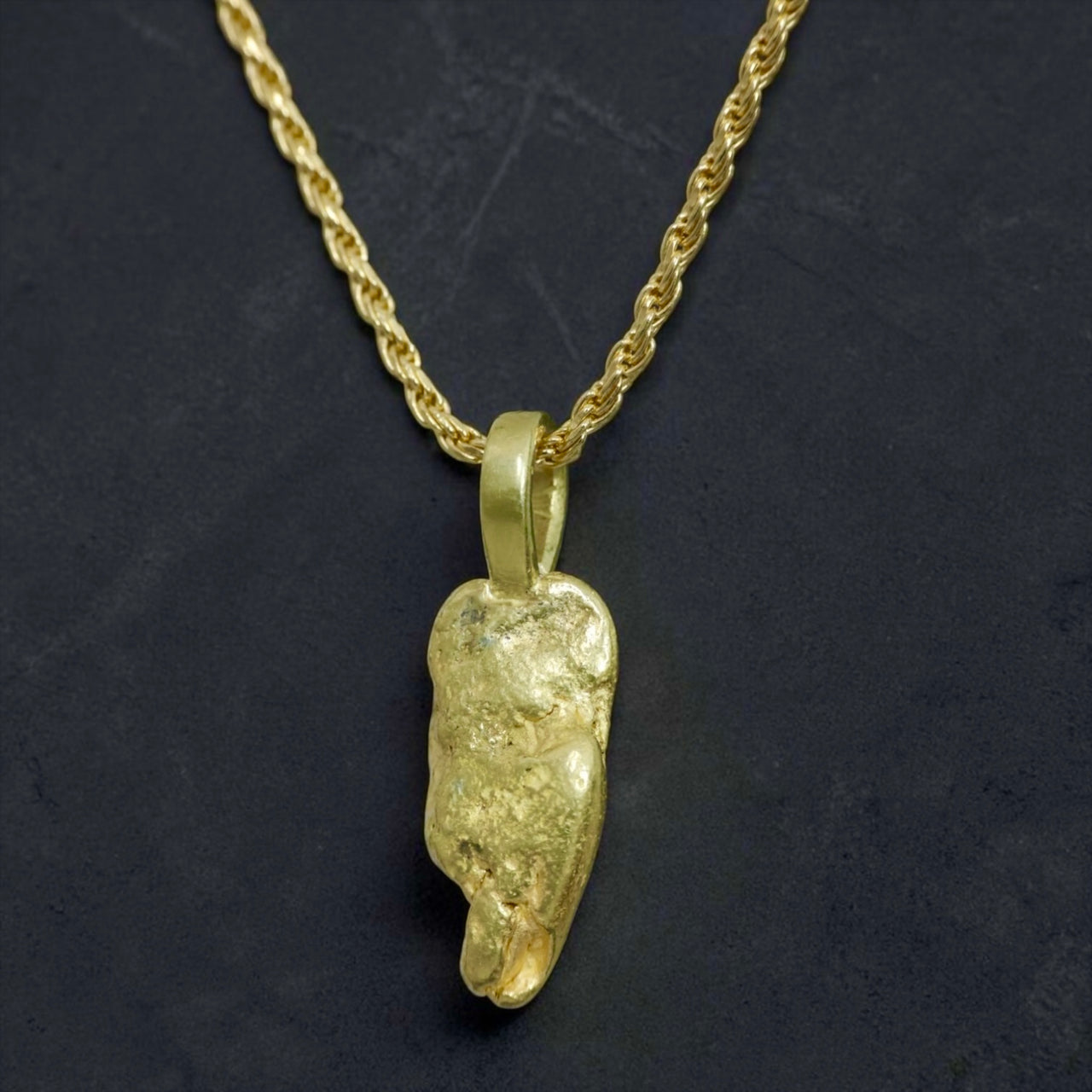 Gold Nugget Pendant