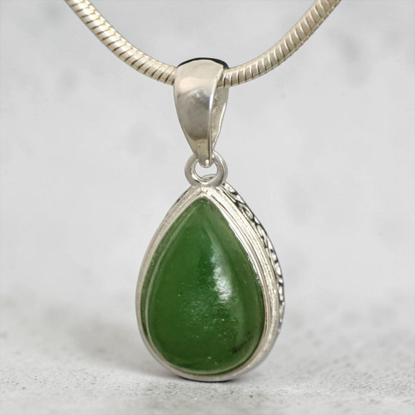 Jade Tear Drop Pendant
