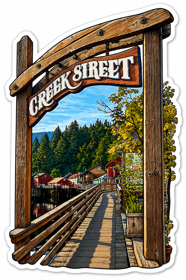 Creek Street Sticker