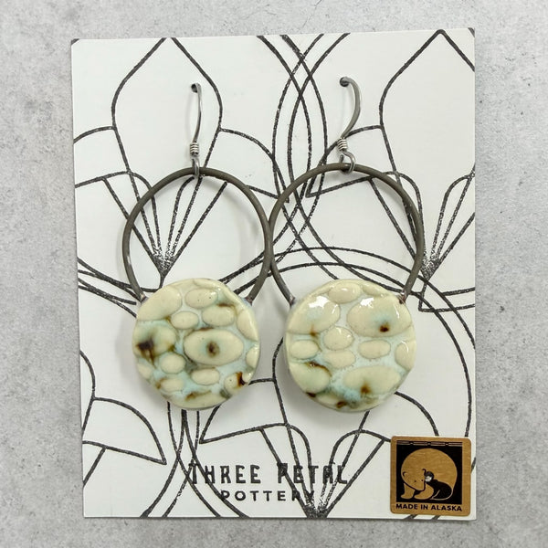 Round Pottery Earrings