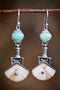 Ivory & Turquoise Earrings