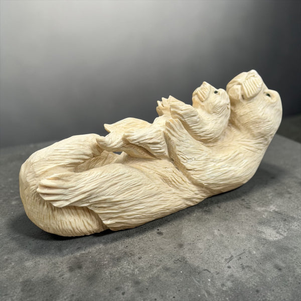 Ivory Otter Carving