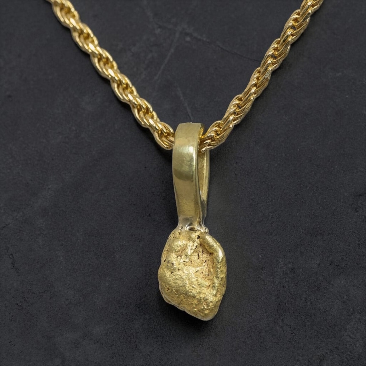 Gold Nugget Pendant