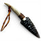 Mini Elk Tine Obsidian Knife