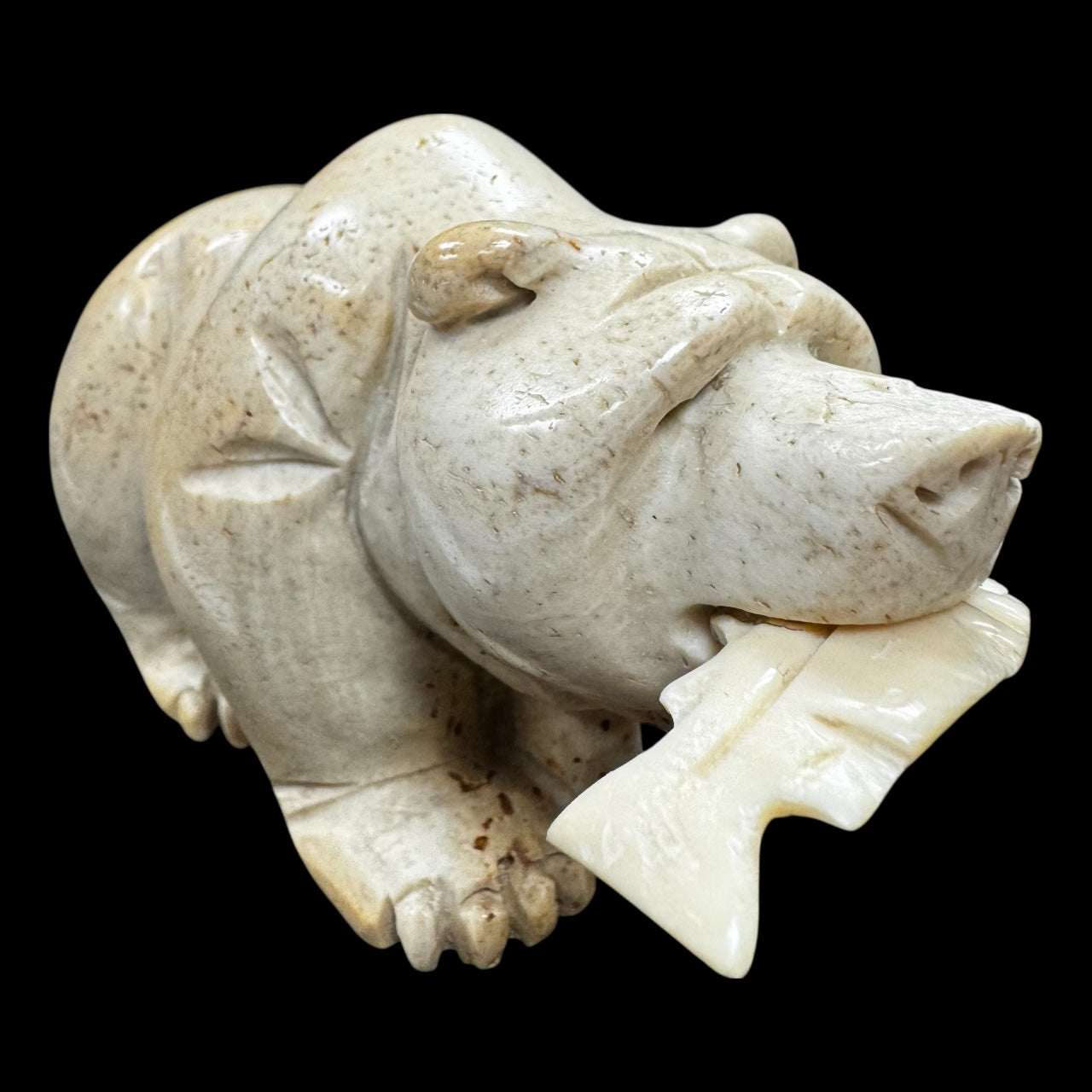 Bear & Salmon Carving