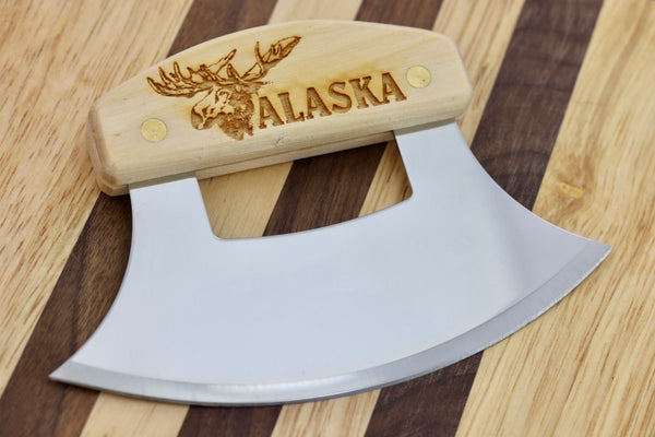 Moose Birch Ulu Knife