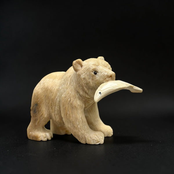 Ivory Bear Carving