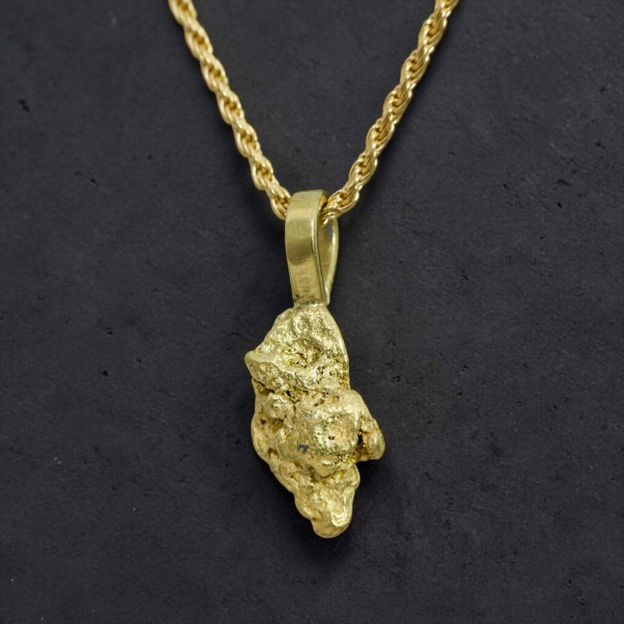 Gold Nugget Pendant