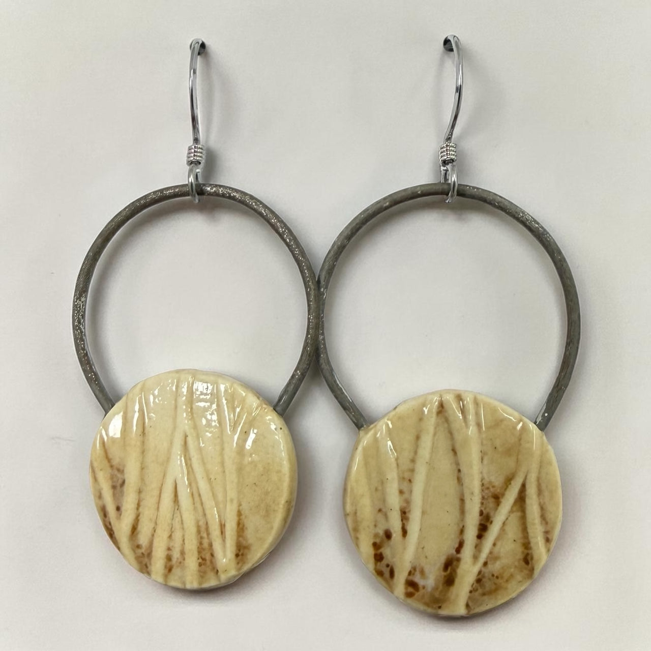 Round Pottery Earrings