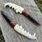 Coyote Jawbone Obsidian Knife