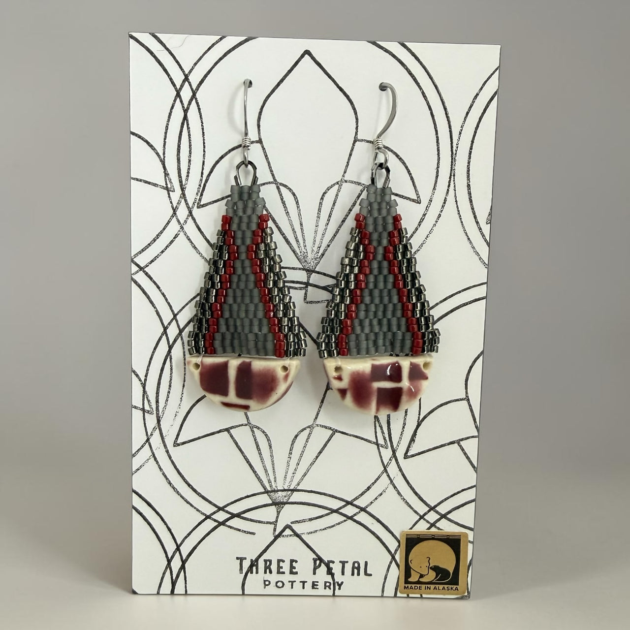 Teardrop Pottery Earrings