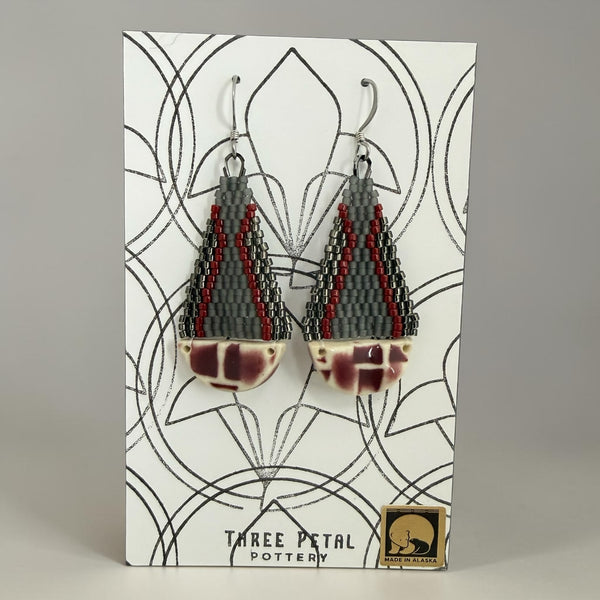 Teardrop Pottery Earrings