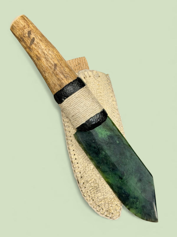 Jade & Antler Knife