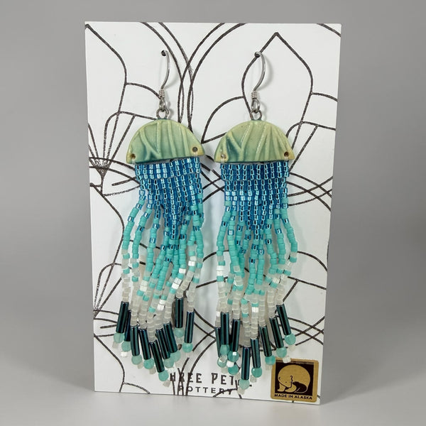Jellyfish Pottery Earrings