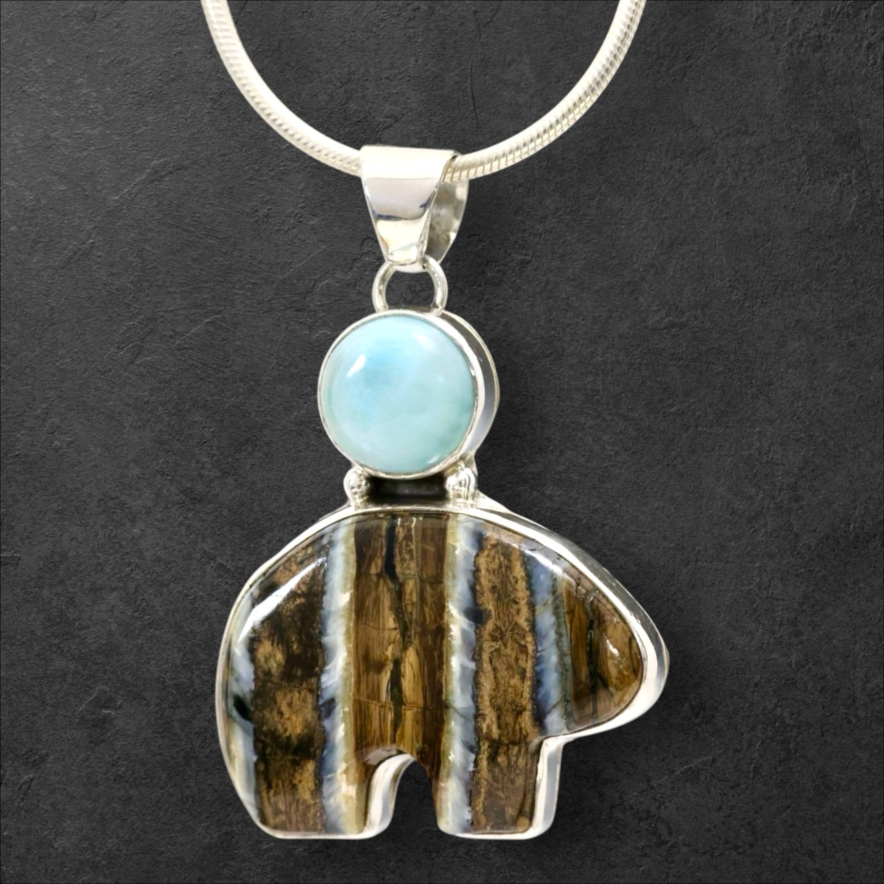 Mammoth Tooth & Larimar Bear